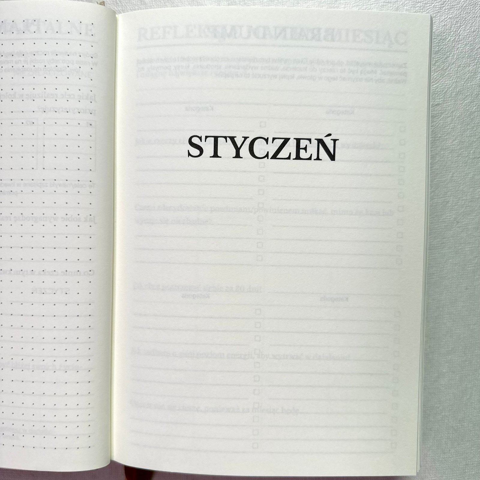 nazwa miesiąca planer